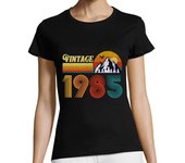Camiseta Mujer Manga Corta cumpleaños 39 años retro vintage 1985 laTostadora