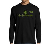 Camiseta Hombre Manga Larga Hombre, manga larga, negra laTostadora