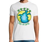 Camiseta Hombre Manga Corta Peas on Earth laTostadora