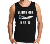 Camiseta Hombre Sin Mangas drogarse es mi trabajo asistente de vue laTostadora