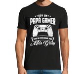 Camiseta Hombre Manga Corta Papá Gamer Como Un Papá Normal Pero Más Guay Regalo Día Del Padre Gamer laTostadora