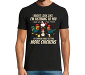 Camiseta Hombre Manga Corta quiero más pollos laTostadora