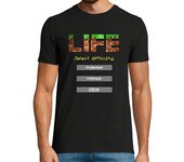 Camiseta Hombre Manga Corta 2020 Life Seleccionar Minecraft laTostadora
