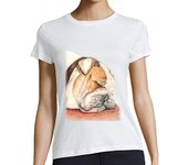 Camiseta Mujer Manga Corta Bulldog inglés Alfie laTostadora