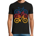 Camiseta Hombre Manga Corta ciclista gracioso vintage bicicleta cic laTostadora