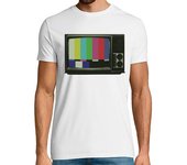 Camiseta Hombre Manga Corta televisión clásico retro televisión pat laTostadora