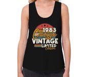 Camiseta Mujer Tirantes Loose Fit regalo de cumpleaños retro vintage 1983 laTostadora