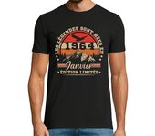 Camiseta Hombre Manga Corta Regalo de cumpleaños retro de enero de laTostadora