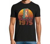 Camiseta Hombre Manga Corta casete de audio vintage 1975 laTostadora