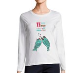 Camiseta Mujer Manga Larga te quiero mucho como la trucha al trucho laTostadora