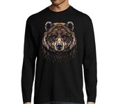 Camiseta Hombre Manga Larga Hombre, manga larga, negra laTostadora