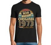 Camiseta Hombre Manga Corta original 1973 retro cumpleaños 1973 laTostadora