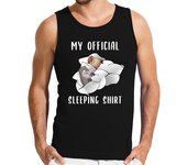 Camiseta Hombre Sin Mangas camisa de dormir con dos nutrias marina laTostadora