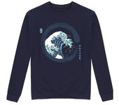 Sudadera Sin Capucha Unisex The Wave Enso Vintage laTostadora