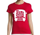 Camiseta Mujer Manga Corta Furgoneta Big Van Ciencia Blanco laTostadora