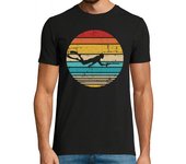 Camiseta Hombre Manga Corta pesca submarina vendimia retro laTostadora