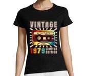 Camiseta Mujer Manga Corta vintage mixtape edición limitada 1979 laTostadora