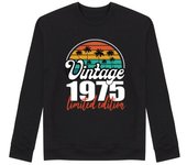 Sudadera Sin Capucha Unisex vintage cumpleaños retro 1975 limitada laTostadora