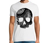 Camiseta Hombre Manga Corta Skull Zebra laTostadora