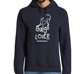 Sudadera Con Capucha Para Hombre SUDADERA GALGO LOVER CHICO LETRA BLANCA laTostadora