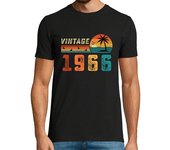 Camiseta Hombre Manga Corta cumpleaños 58 años palma retro vintage laTostadora