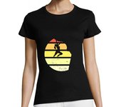 Camiseta Mujer Manga Corta escalada búlder escaladores hobby laTostadora