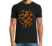 Camiseta Hombre Manga Corta patrón geométrico triángulo vintage laTostadora