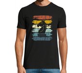 Camiseta Hombre Manga Corta caballo de ajedrez retro laTostadora