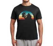Camiseta Hombre Deportiva retro escalada atardecer viejo laTostadora