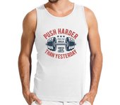 Camiseta Hombre Sin Mangas Push Harder laTostadora