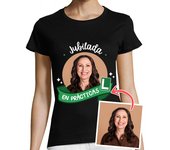 Camiseta Mujer Manga Corta camiseta jubilada en prácticas foto personalizable laTostadora