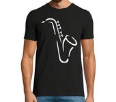 Camiseta Hombre Manga Corta saxofón laTostadora