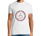 Camiseta Hombre Manga Corta ser educado y firme boca! laTostadora