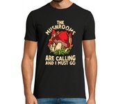 Camiseta Hombre Manga Corta los hongos están llamando y debo irme laTostadora