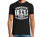 Camiseta Hombre Manga Corta vintage desde 1945 todas las piezas originales ag laTostadora