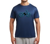 Camiseta Hombre Deportiva e-bike azul eléctrico e-biker Bicicleta laTostadora
