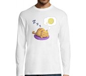 Camiseta Hombre Manga Larga Hombre, manga larga, gatito durmiendo laTostadora