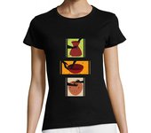 Camiseta Mujer Manga Corta amante de la cerámica del horno retro d laTostadora