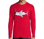Camiseta Hombre Manga Larga Tiburón manga larga hombre laTostadora
