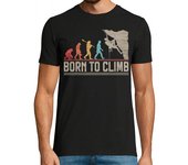 Camiseta Hombre Manga Corta nacido para escalar escalar escalar laTostadora