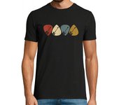 Camiseta Hombre Manga Corta regalo de guitarrista retro vintage laTostadora