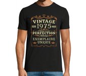 Camiseta Hombre Manga Corta 50 años 1975 vintage aniversario retro laTostadora