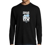 Camiseta Hombre Manga Larga dia gatuno manga larga hombre laTostadora