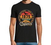 Camiseta Hombre Manga Corta 50 años 1975 vintage aniversario retro laTostadora
