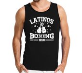 Camiseta Hombre Sin Mangas equipo de boxeo latinos laTostadora