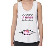 Camiseta Mujer Tirantes Loose Fit magia_top unicornio mujer correas de ancho laTostadora