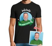 Camiseta Hombre Manga Corta camiseta jubilado en prácticas foto personalizable laTostadora