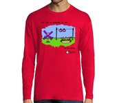 Camiseta Hombre Manga Larga Si la x tiende a infinito... (fondos cl laTostadora