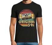 Camiseta Hombre Manga Corta regalo retro de cumpleaños vintage de 1 laTostadora
