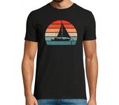 Camiseta Hombre Manga Corta Sailing Ship Retro Vintage laTostadora